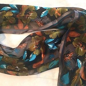 🧣2/$20 NWOT Jones Of NY Floral Scarf (58”x13”)🧣